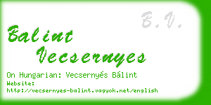 balint vecsernyes business card
