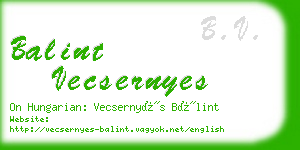 balint vecsernyes business card